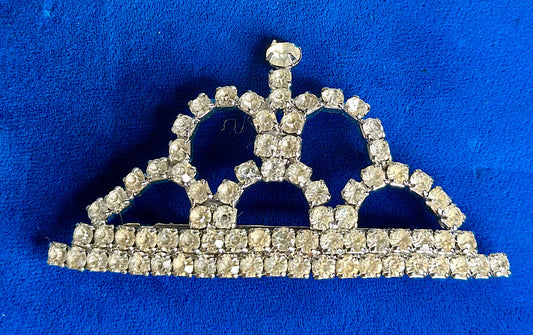 Vintage - Made in France, Rhinestone Tiara Brooch